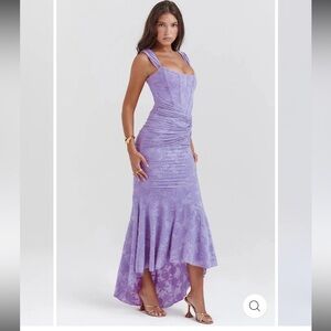 Elegant Lavender Evening Gown